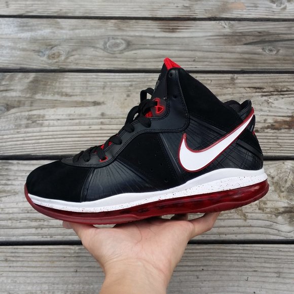 Men Nike LeBron James 8 Bred Basketball Shoes Sneakers